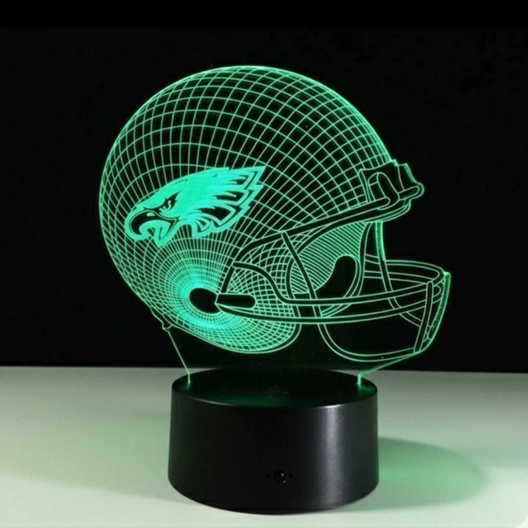 Philadelphia Eagles Helmet 3D NightLight Table Lamp