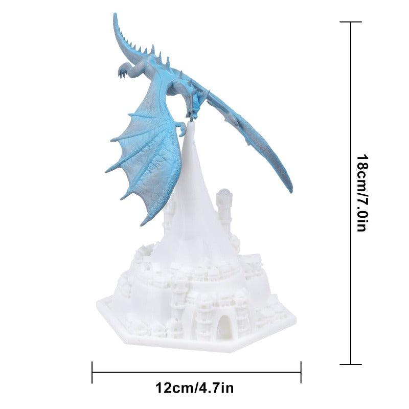 Volcanic Dragon Figurine Decor-3D Optical Lamp