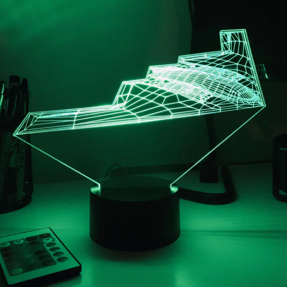 Bomber Themed Illusion LED Lamp-3D Optical Lamp