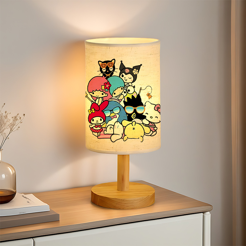 USB-powered linen lamp with a creative design