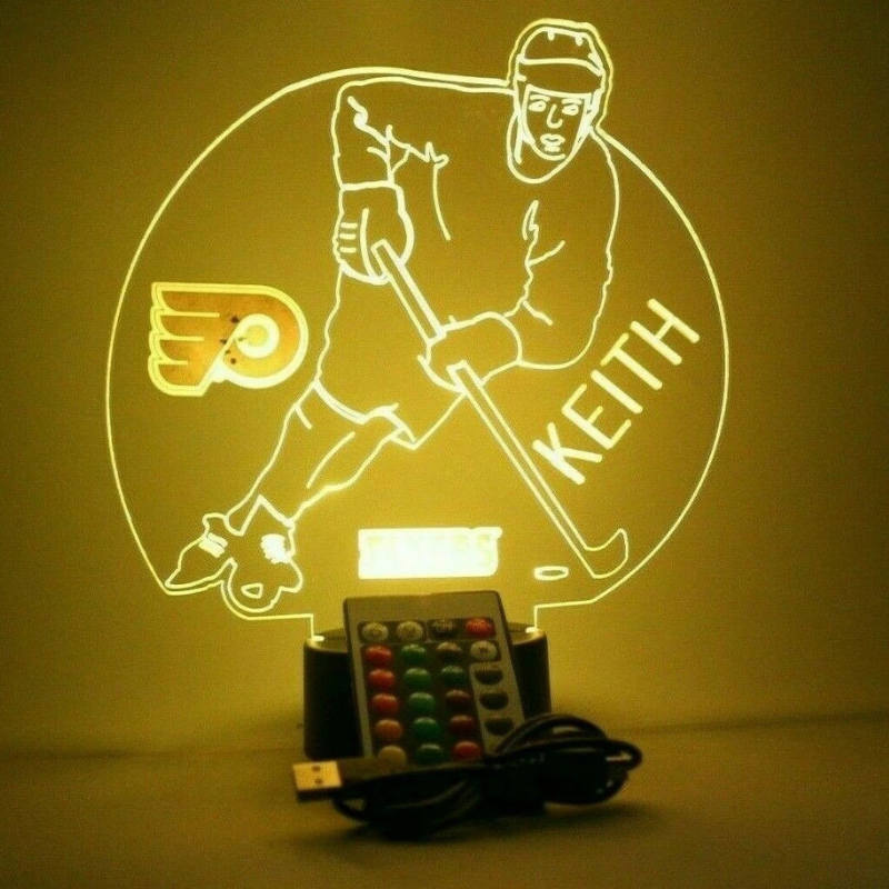 Philadelphia Flyers NHL Hockey Player Night Light Up Lamp
