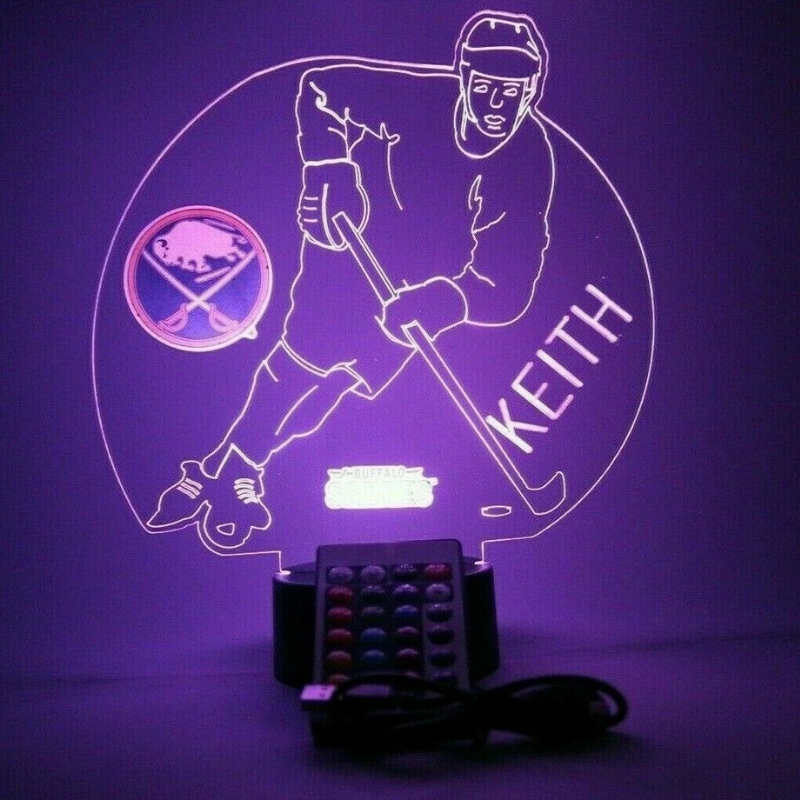 Buffalo Sabres NHL Hockey Player Sport Light Up Night Lamp