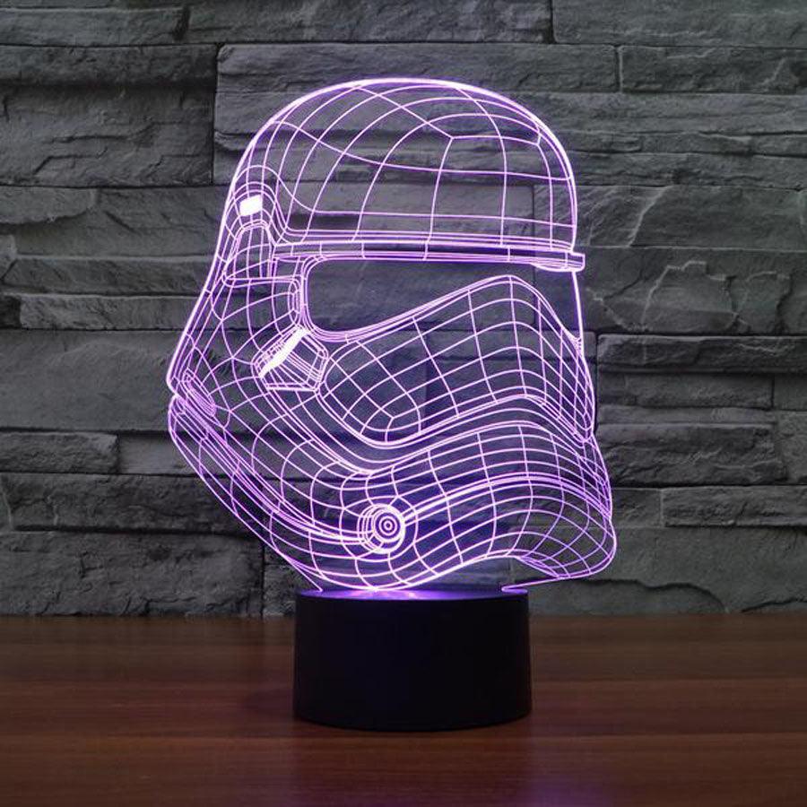 Star Wars Inspired The Order Storm Trooper 3D Optical Illusion Lamp - 3D Optical Lamp