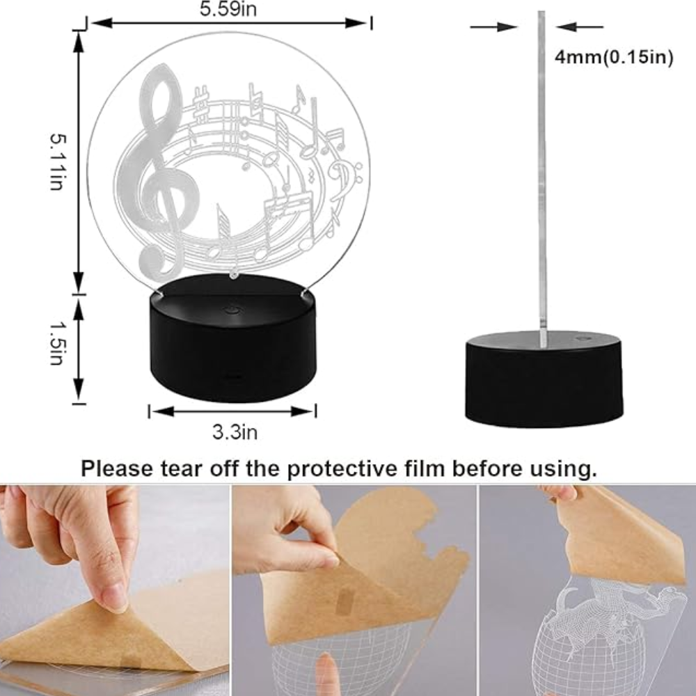 3D Optical Illusion LED Night Light Desk Lamp-3D Optical Lamp