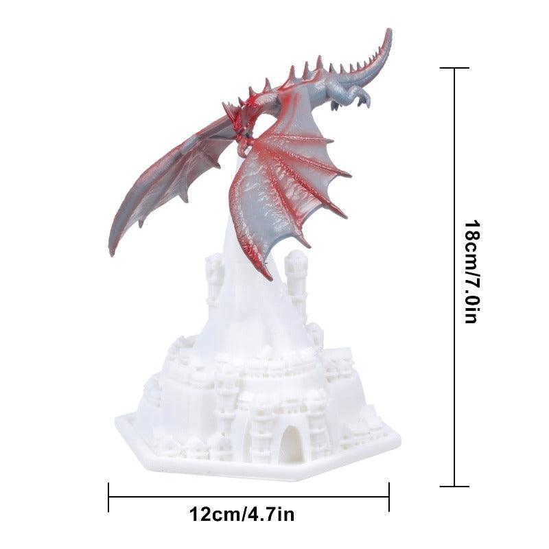 Volcanic Dragon Figurine Decor-3D Optical Lamp
