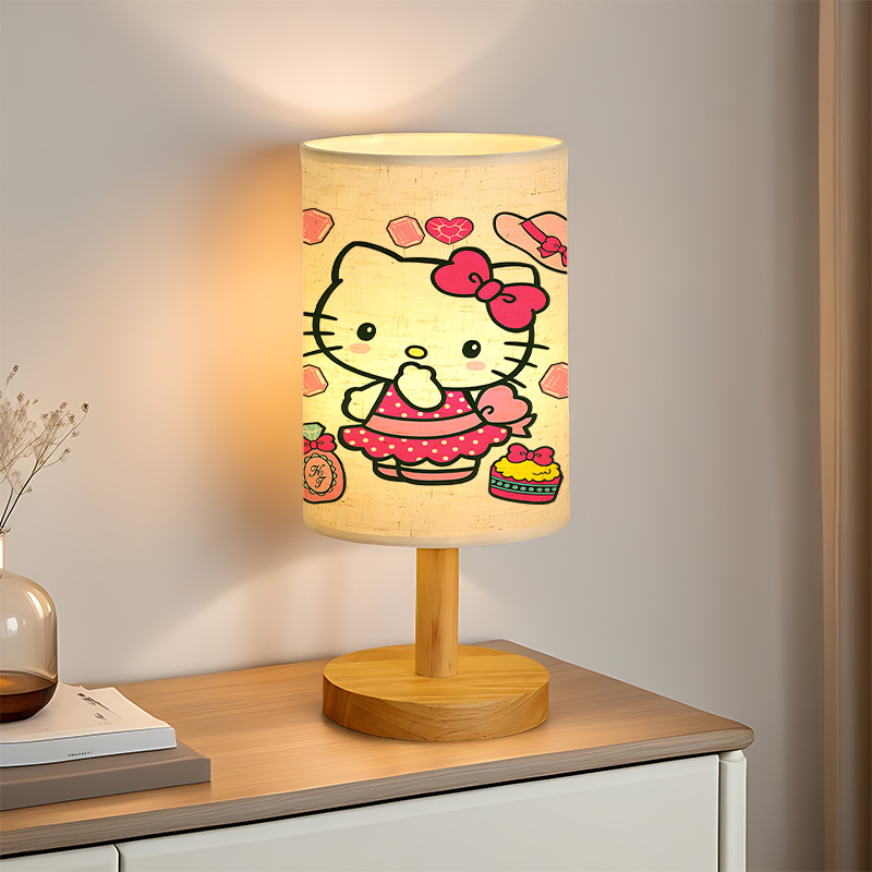 A modern Sanrio USB-powered linen lamp with a creative design