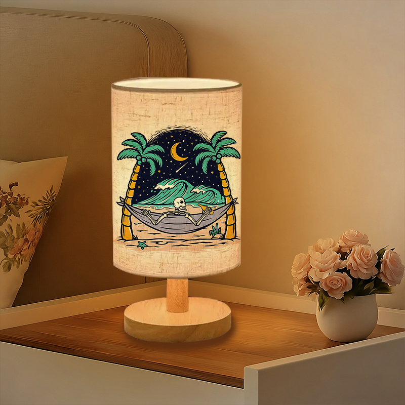 Modern USB-powered Linen Table Lamp Decoration Creating A Cozy Atmosphere