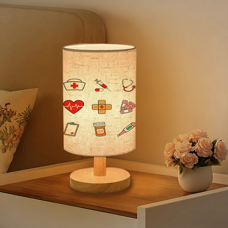 Modern USB powered Linen Lamp with Unique Design and Exquisite Patterns