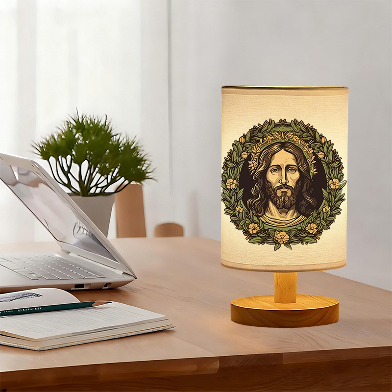 Modern USB-powered Linen Lamp with a Unique Design48