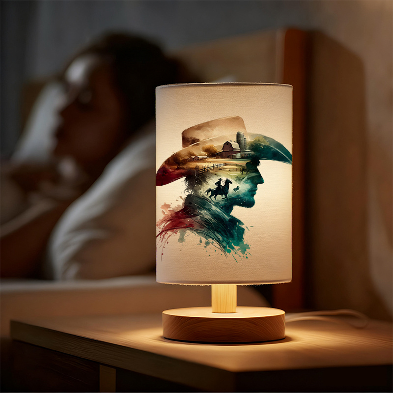Modern USB Powered Linen Lamp | Unique Design Exquisite Patterns
