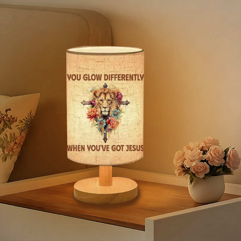 Modern USB-powered Linen Lamp with a Unique Design and Exquisite Pattern