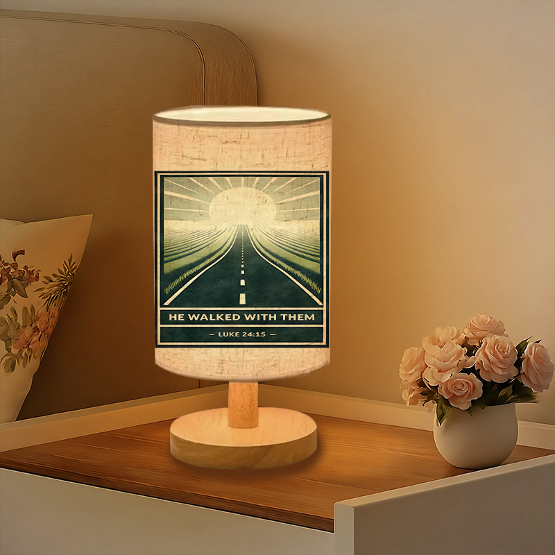 A Modern USB-powered Linen Lamp with a Unique Design and Exquisite Patterns