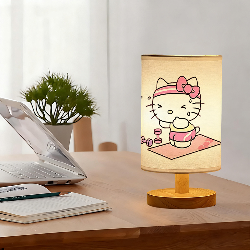  ambiance in the living room and bedroom USB-powered linen lamp