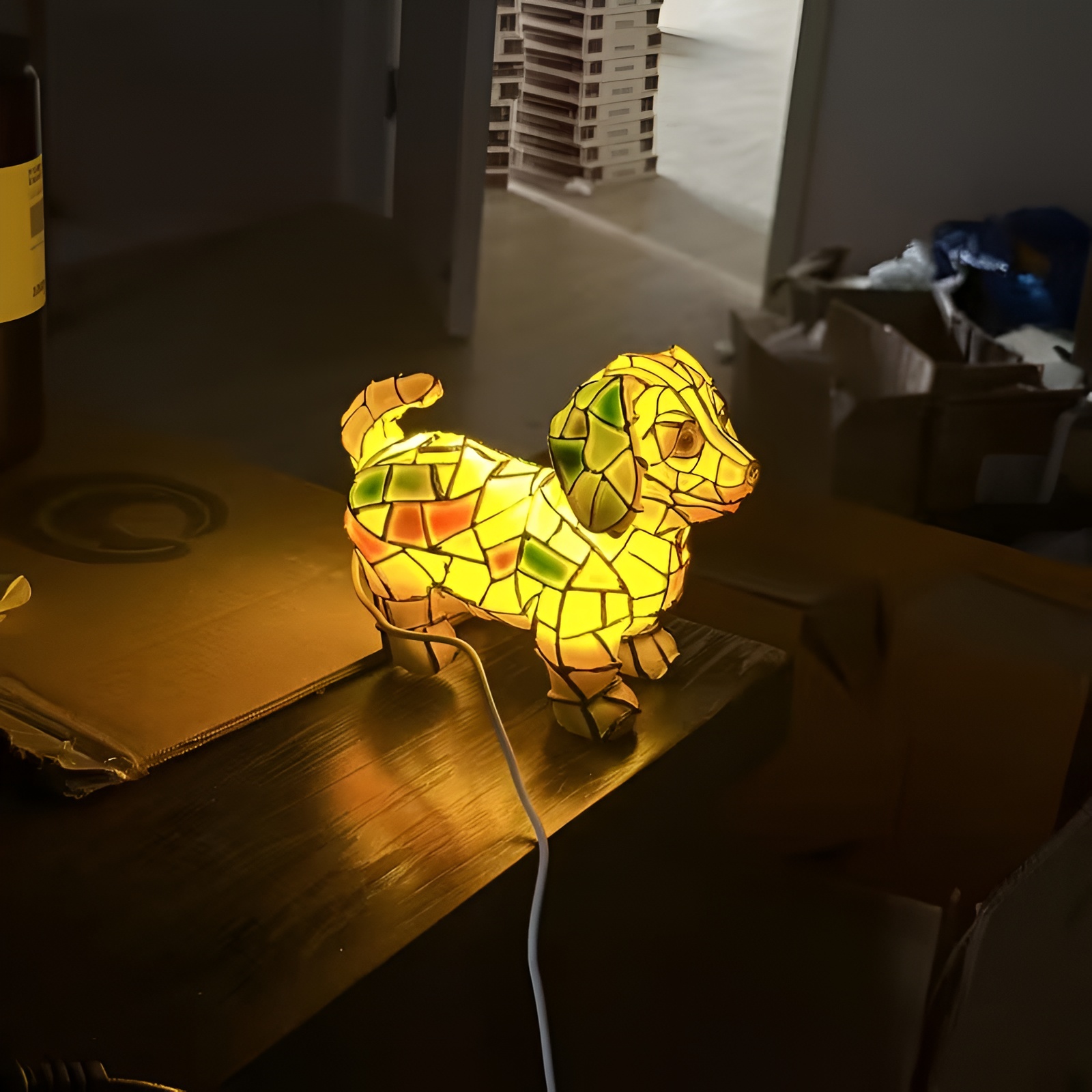Dachshund USB LED Resin Table Lamp