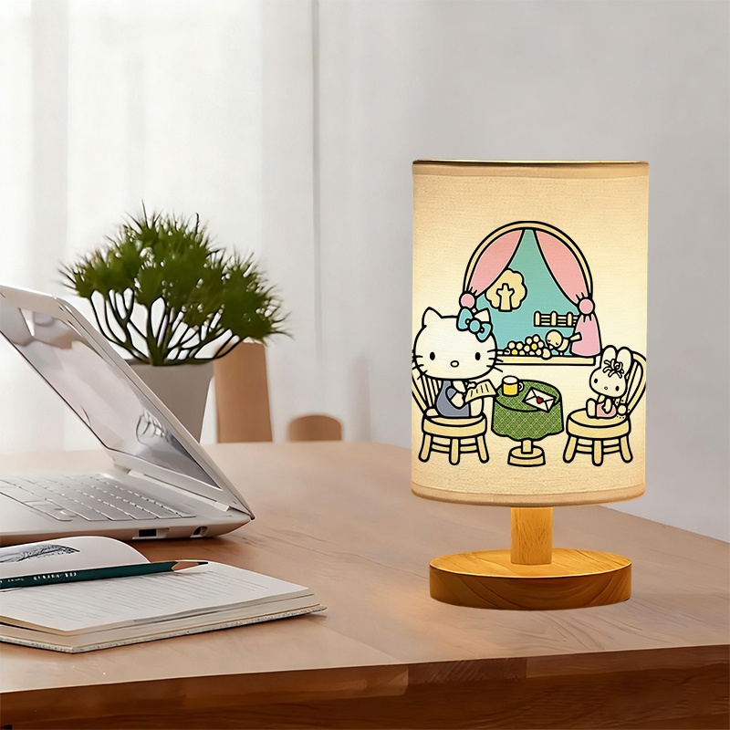 Sanrio USB-powered linen lamp creating ambiance