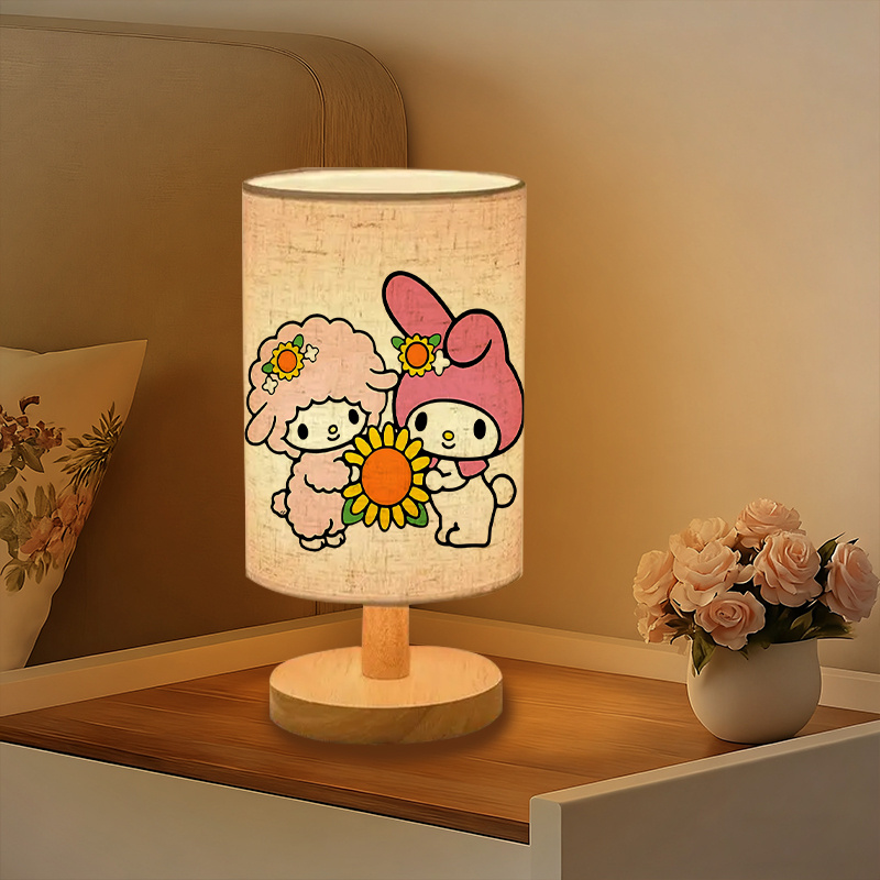 A modern Sanrio USB-powered linen lamp with a creative design