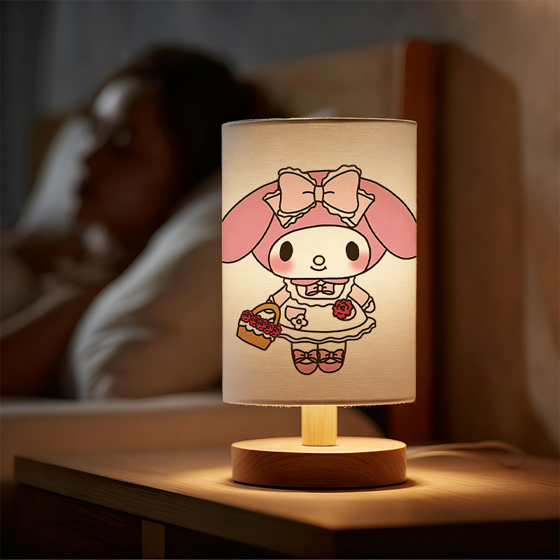 A modern Sanrio USB-powered linen lamp with a creative design