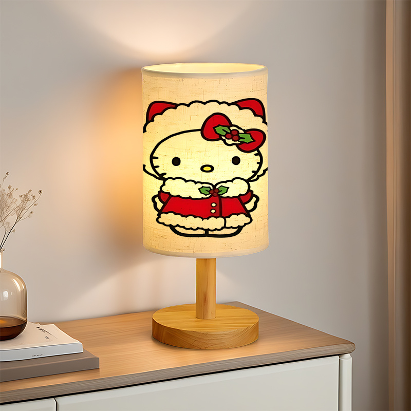 living room USB-powered linen lamp 