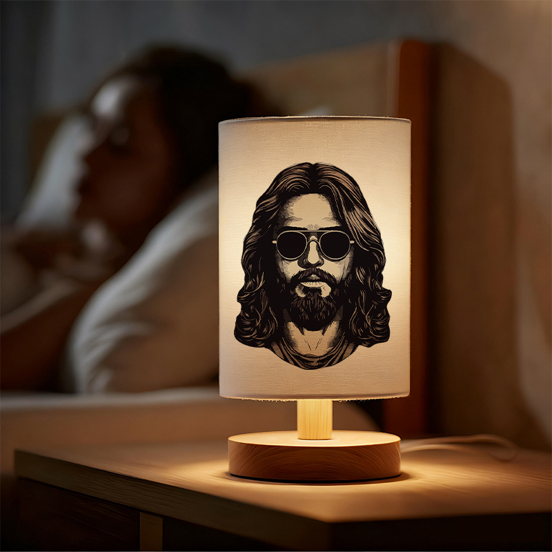 Modern USB-Powered Linen Lamp with Unique Design and Exquisite Pattern