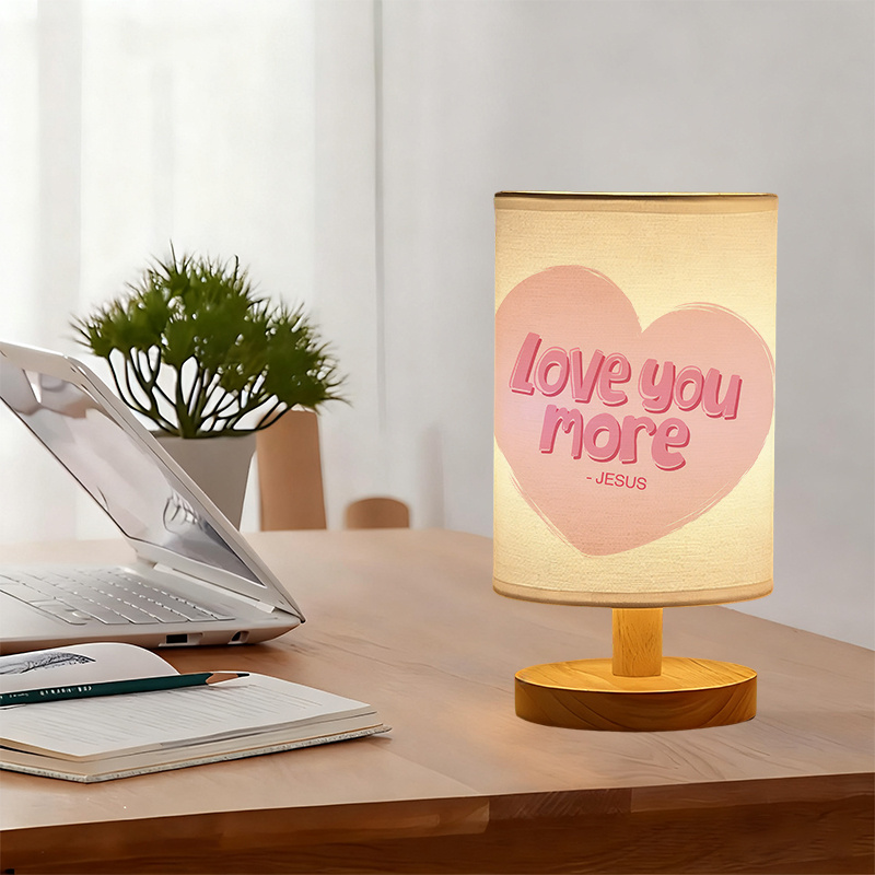 A Modern USB powered Linen Lamp with a Unique Design and Exquisite Patterns