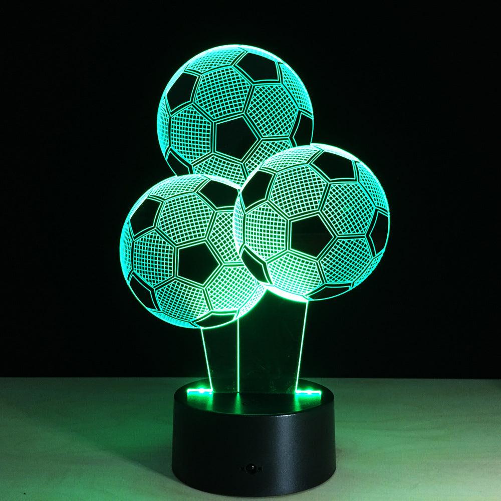 Football Balloons 3D Optical Illusion Lamp-3D Optical Lamp