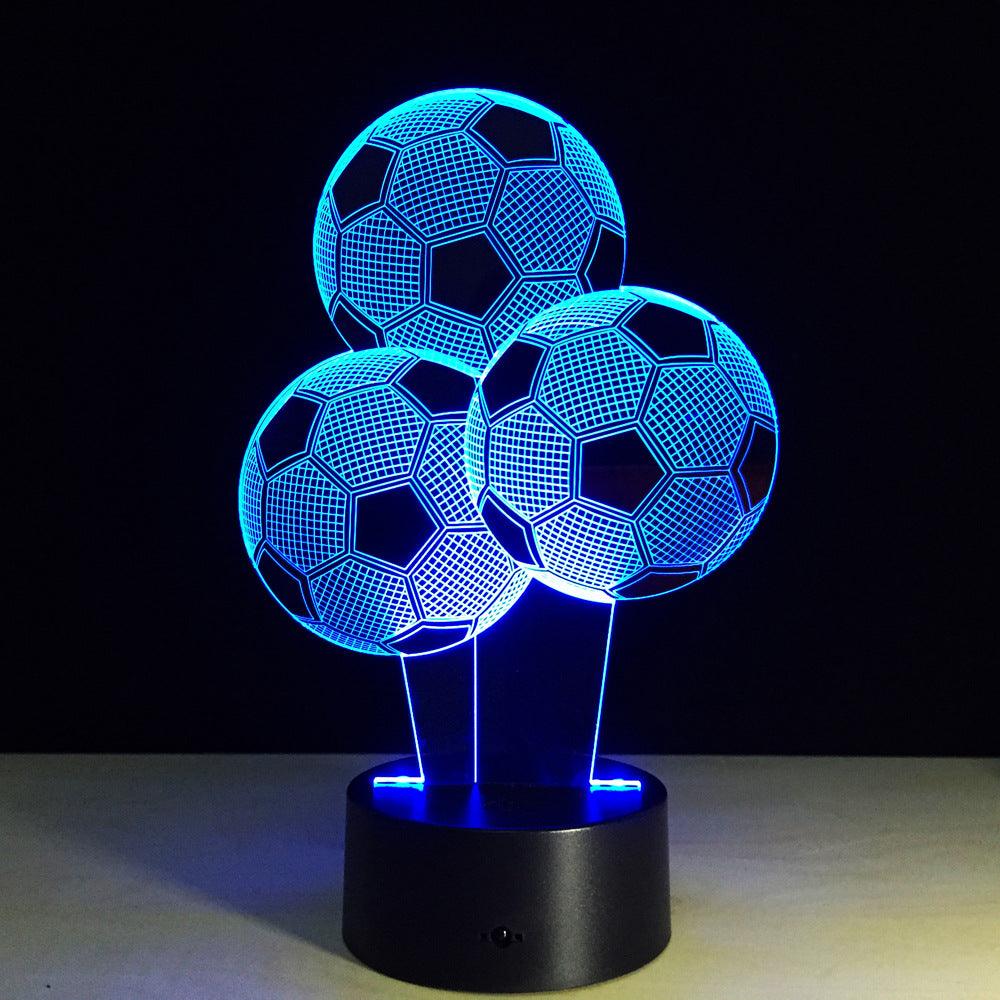 Football Balloons 3D Optical Illusion Lamp-3D Optical Lamp