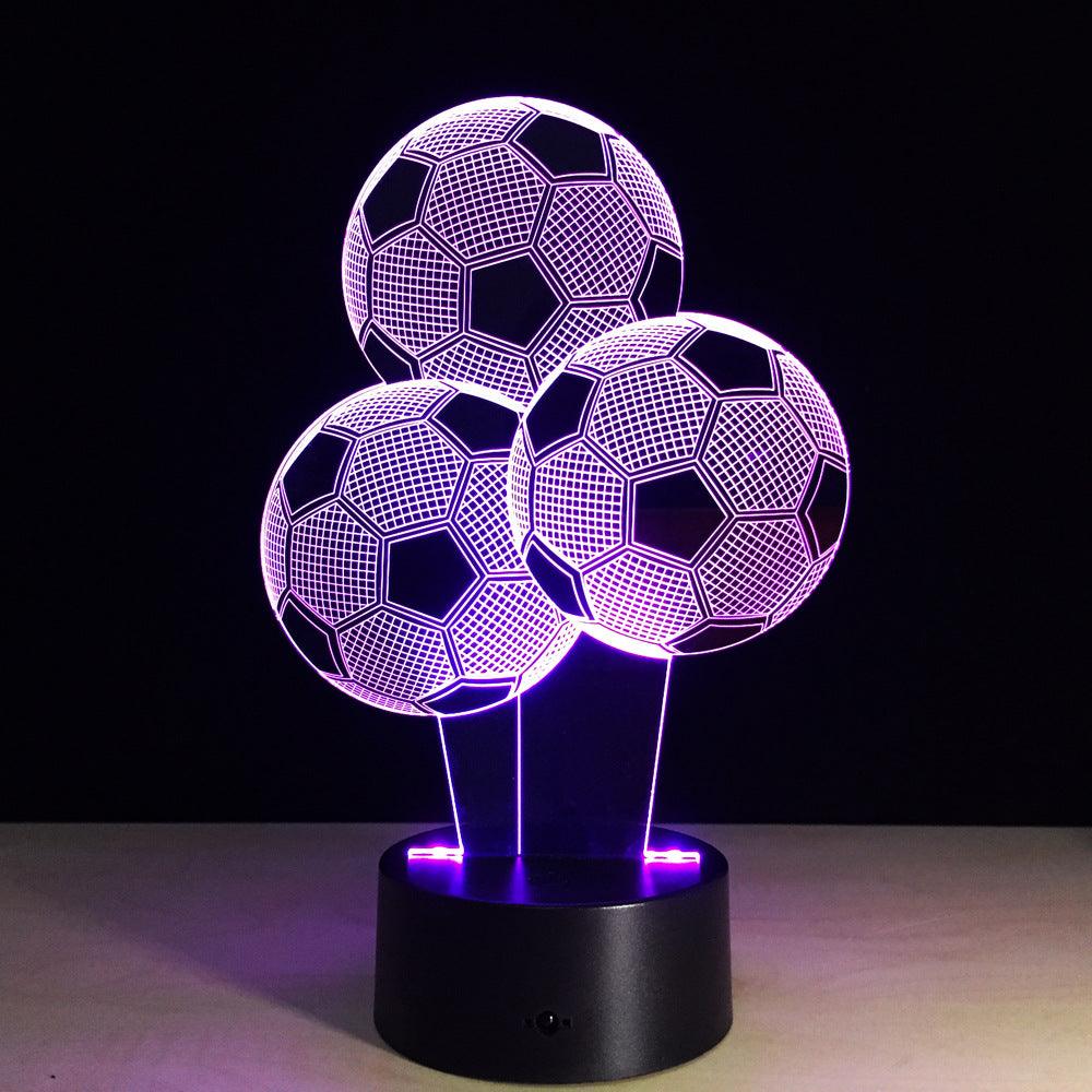 Football Balloons 3D Optical Illusion Lamp-3D Optical Lamp