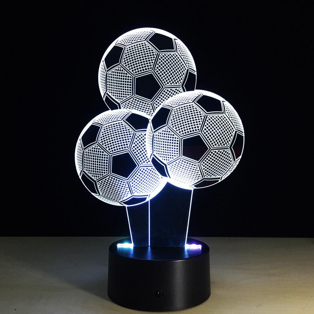 Football Balloons 3D Optical Illusion Lamp-3D Optical Lamp