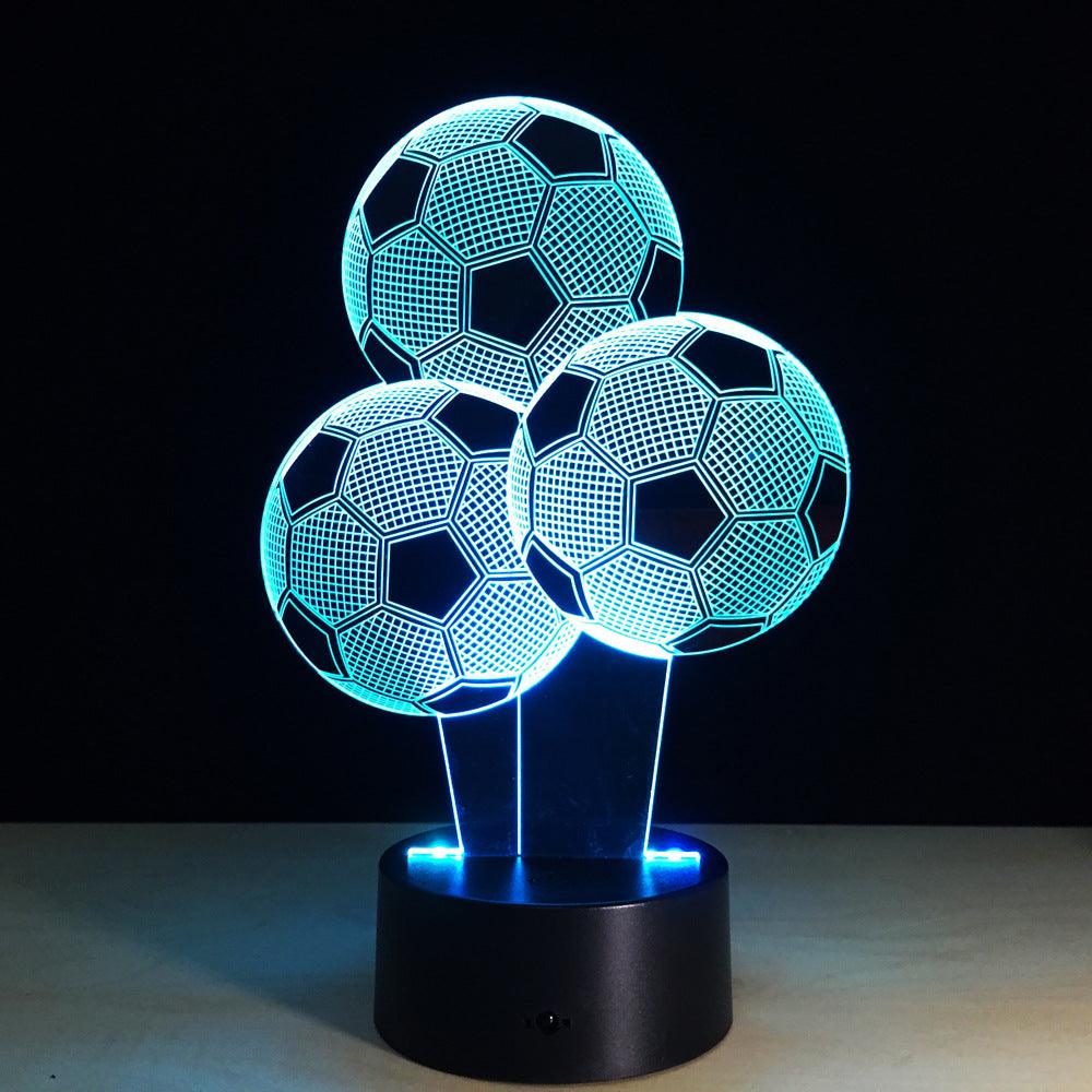 Football Balloons 3D Optical Illusion Lamp-3D Optical Lamp