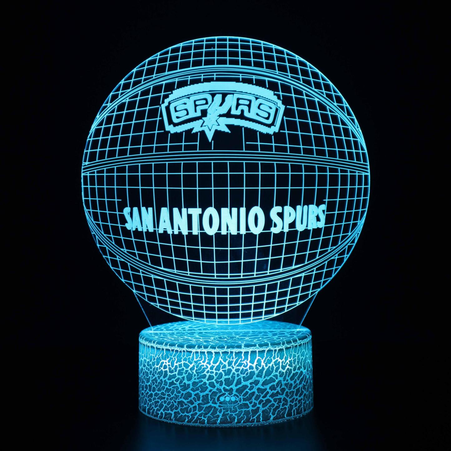 San Antonio Spurs Lamp-3D Optical Lamp