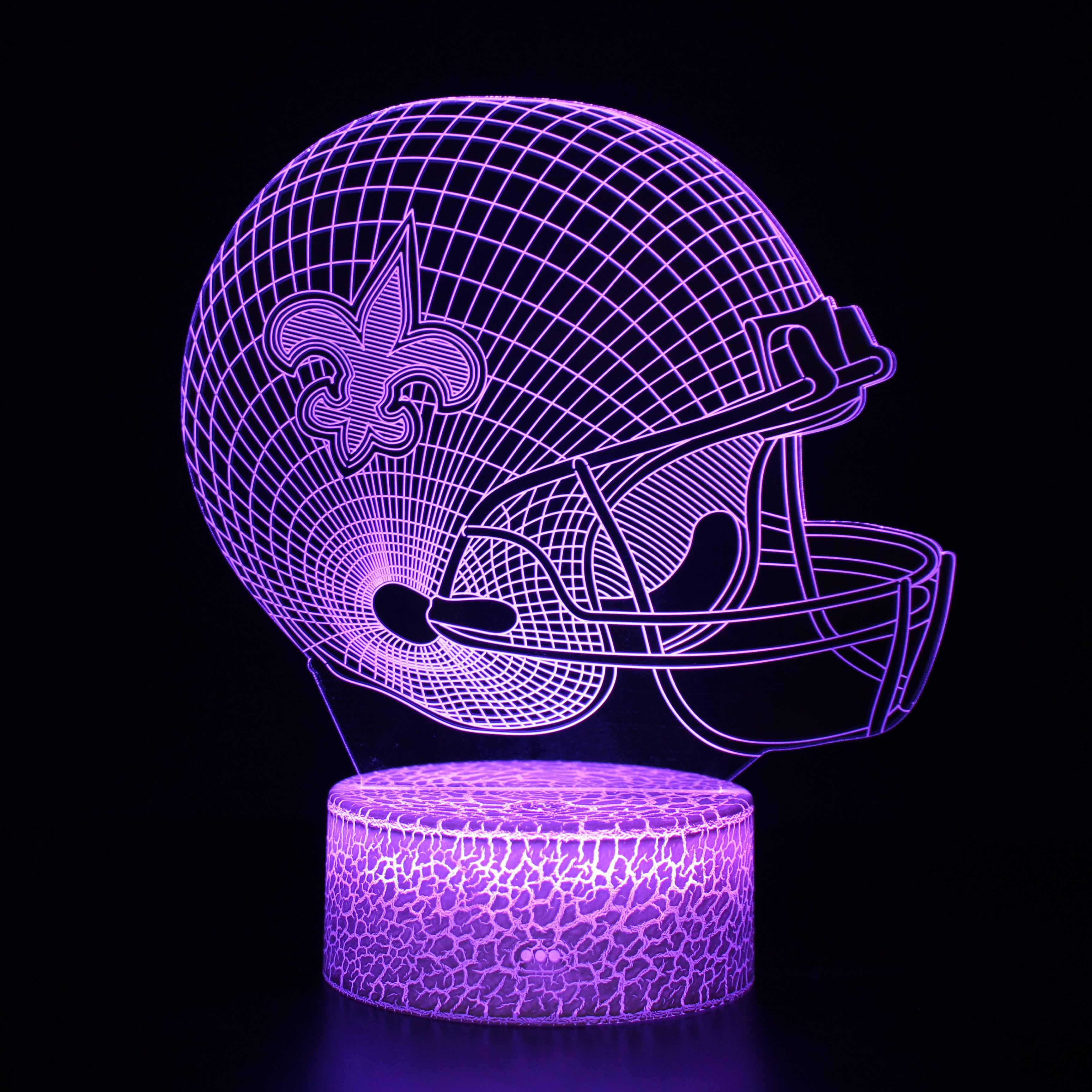 3D Saints Helmet Lamp-3D Optical Lamp
