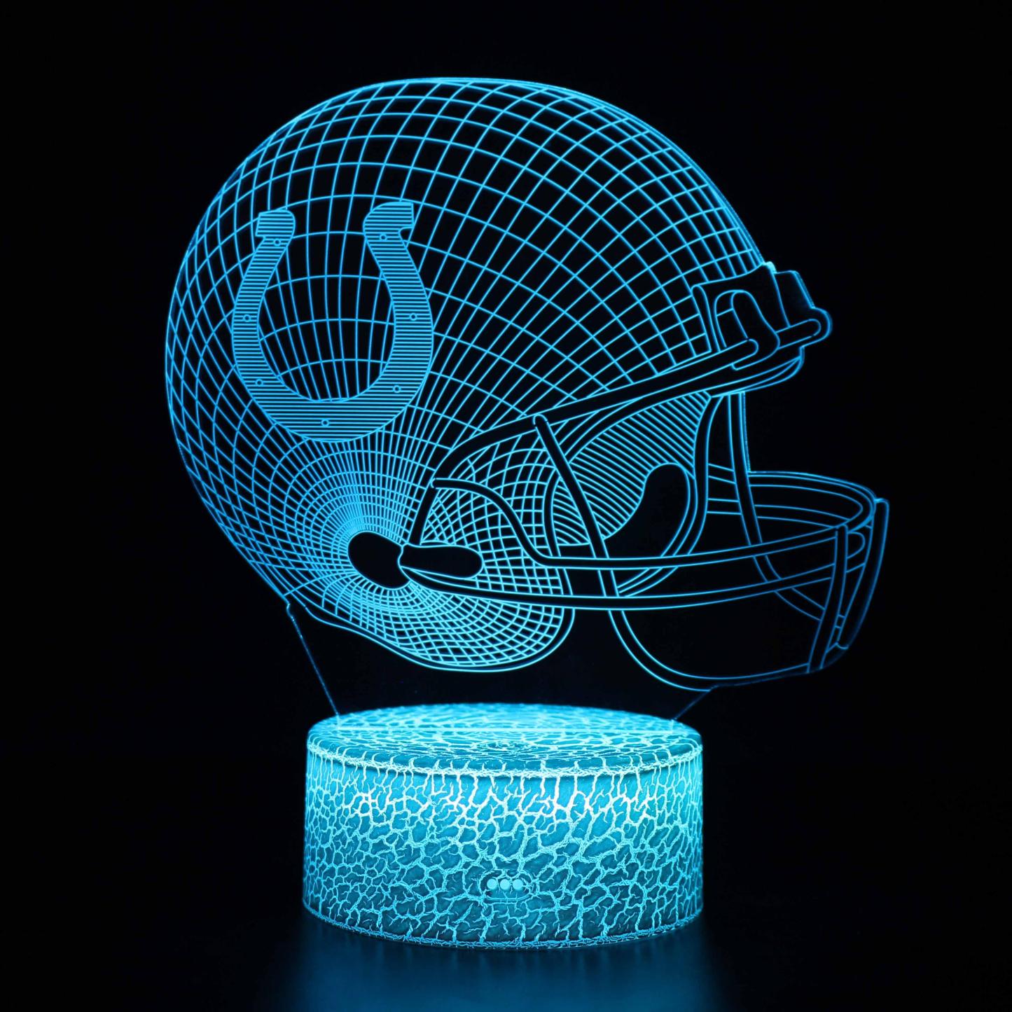 3D Colts Helmet Lamp-3D Optical Lamp