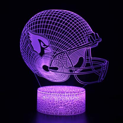 Cardinals Football Helmet Lamp-3D Optical Lamp