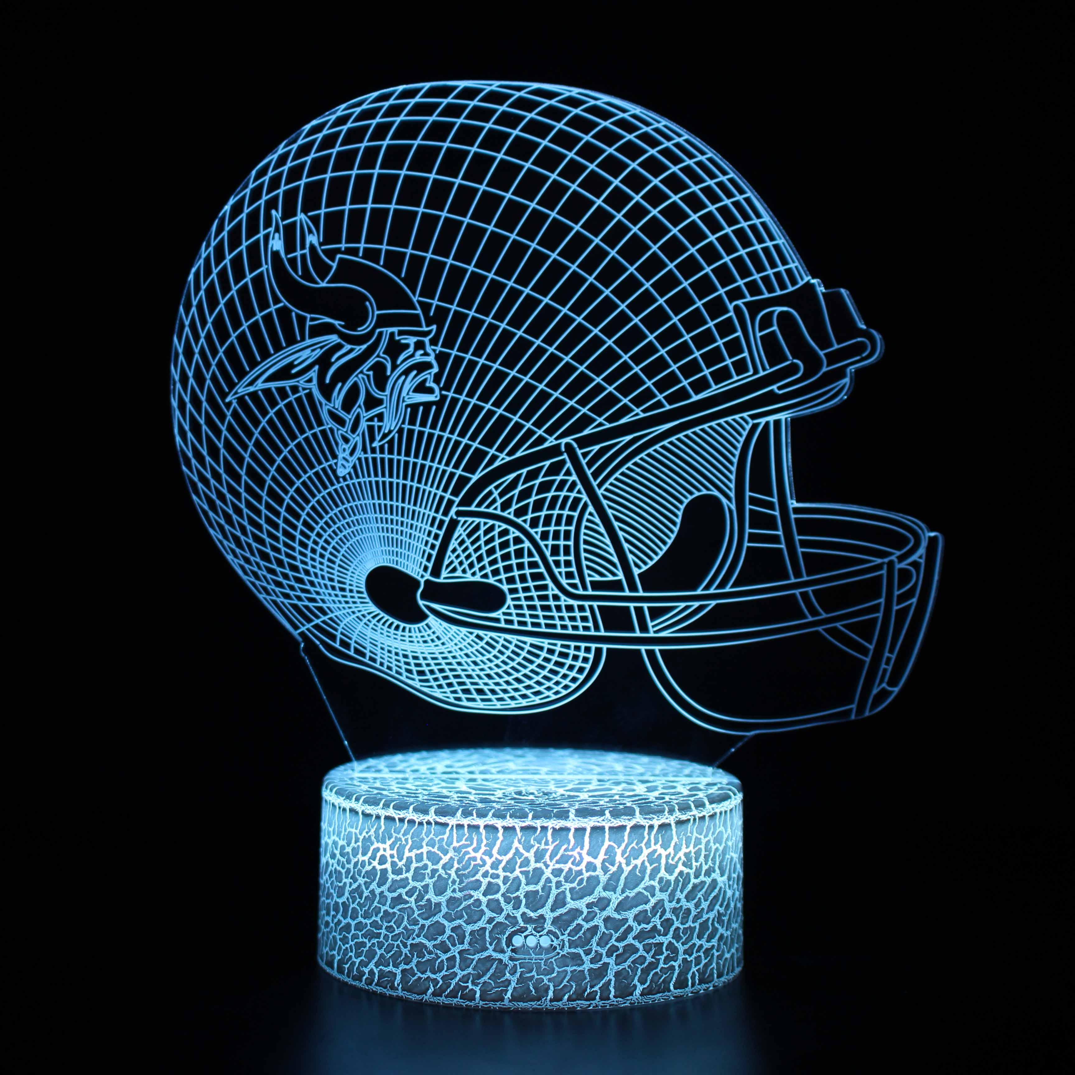 Vikings Helmet Illusion Lamp-3D Optical Lamp