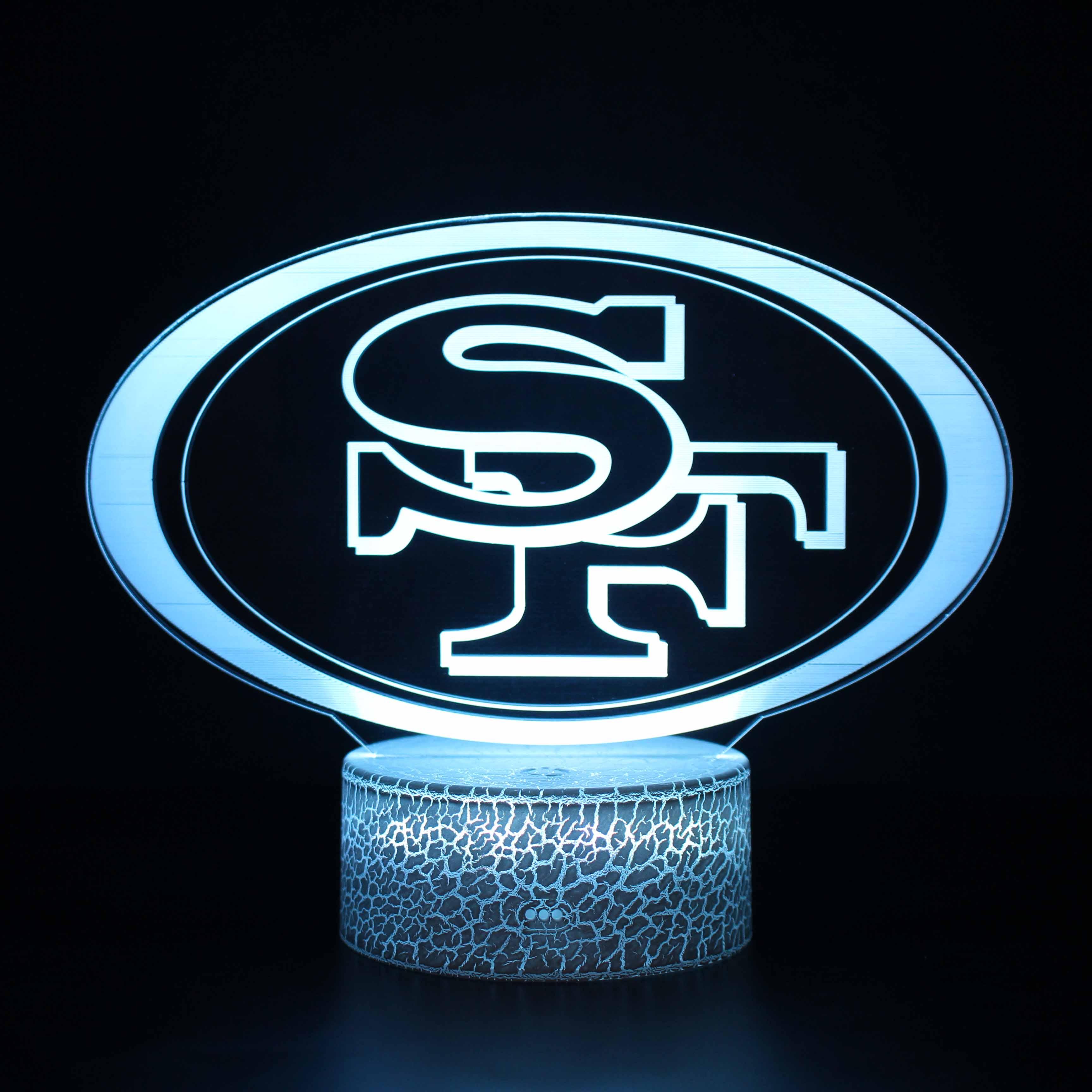 San Francisco 49ers 3D Optical Illusion Lamp - 3D Optical Lamp