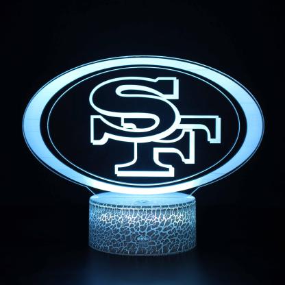 San Francisco 49ers 3D Optical Illusion Lamp - 3D Optical Lamp