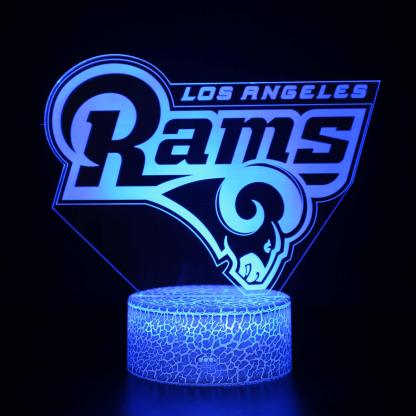 Los Angeles Rams 3D Optical Illusion Lamp - 3D Optical Lamp