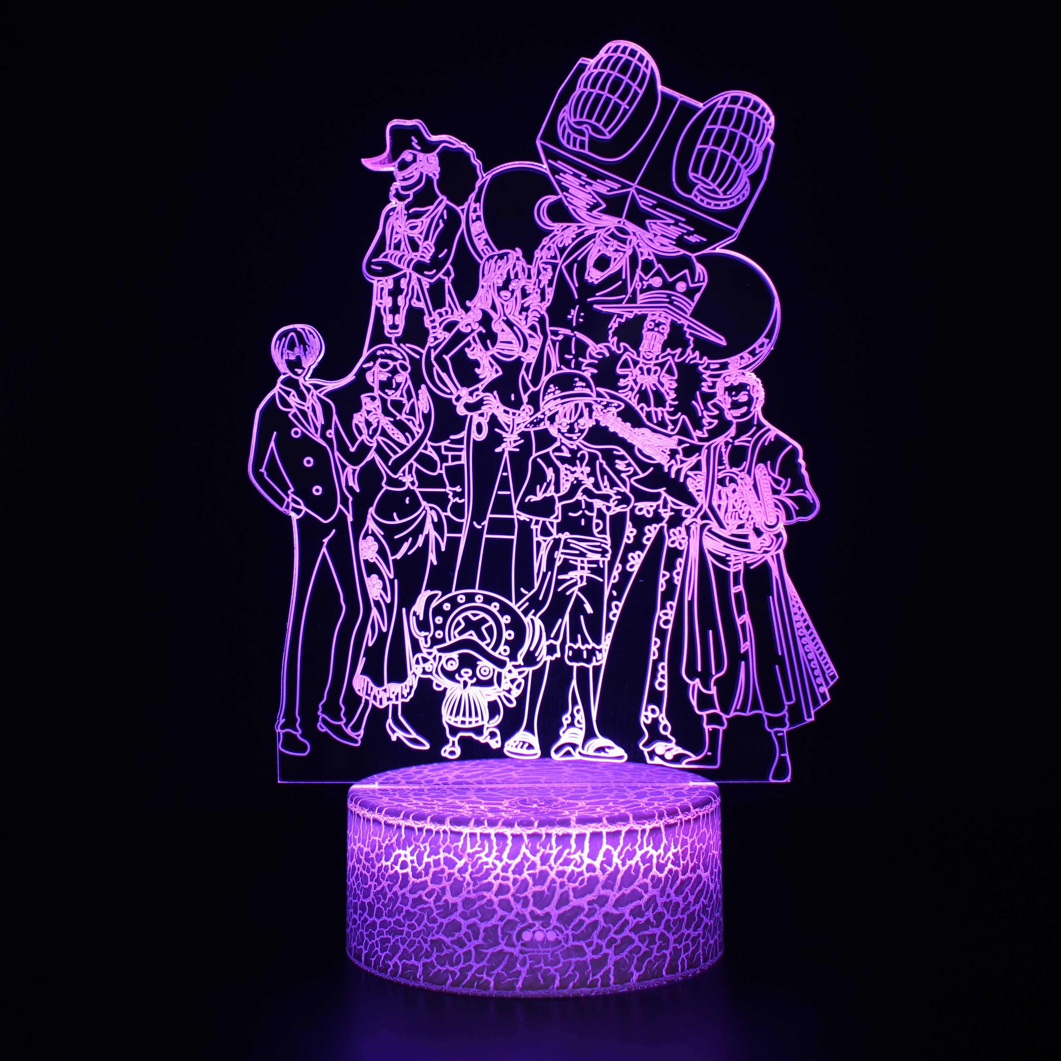 One Piece Character 3D Optical Illusion Lamp - 3D Optical Lamp