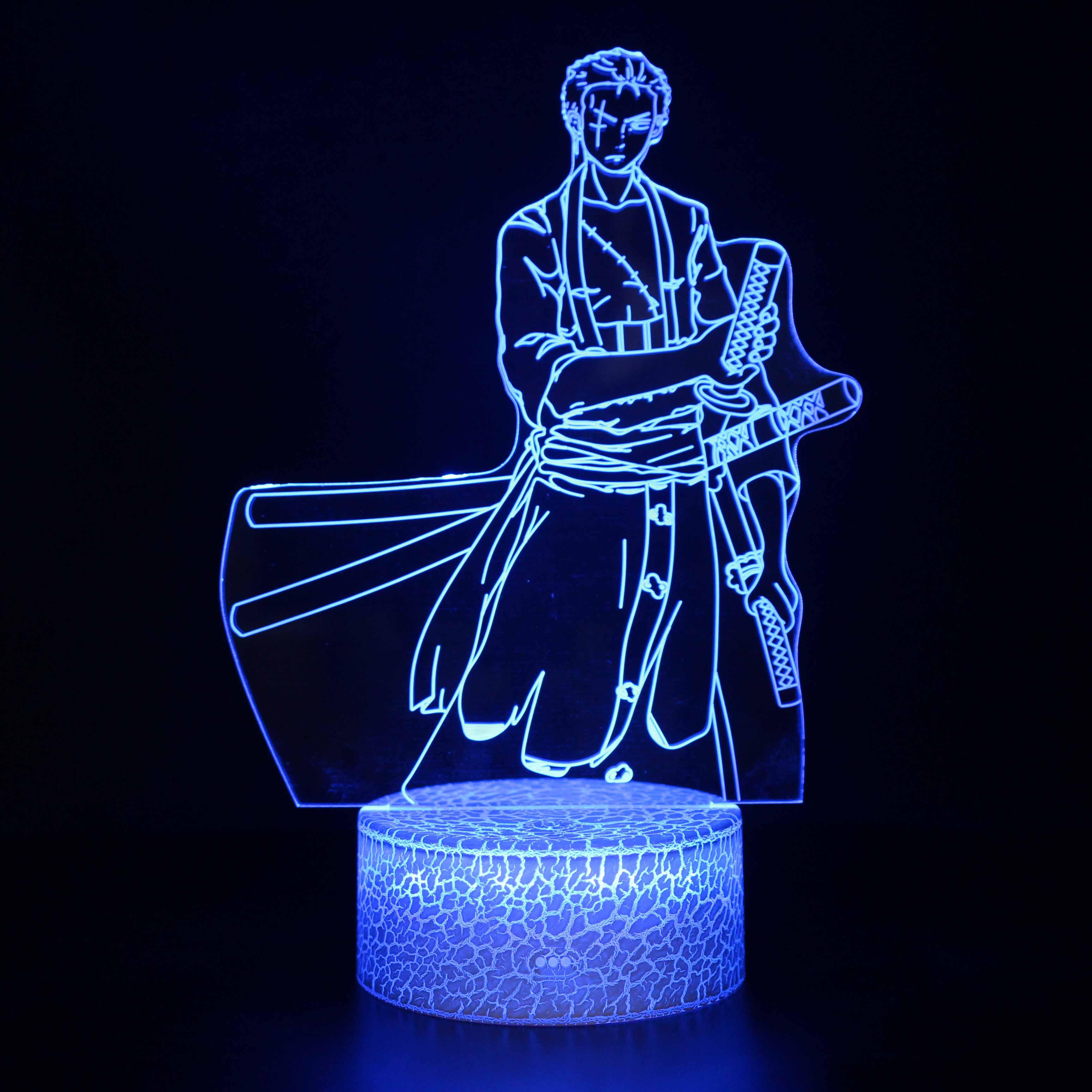 One Piece Character 3D Optical Illusion Lamp - 3D Optical Lamp