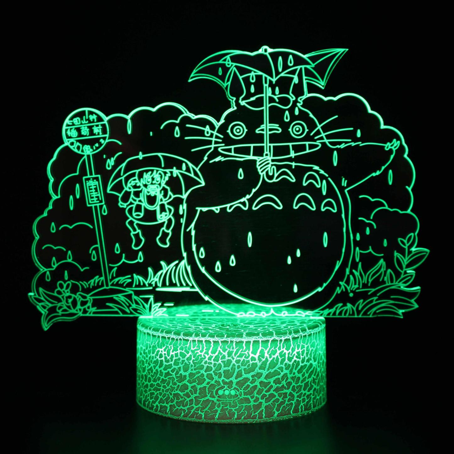 Totoro Umbrella 3D Optical Lamp-3D Optical Lamp