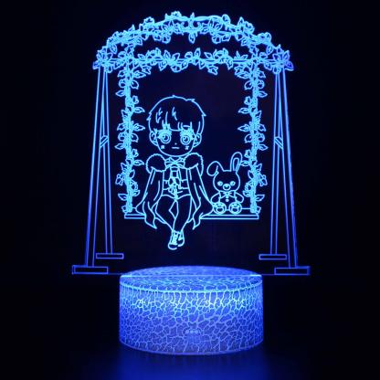 Valentine's Day 3D Optical Illusion Lamp - 3D Optical Lamp