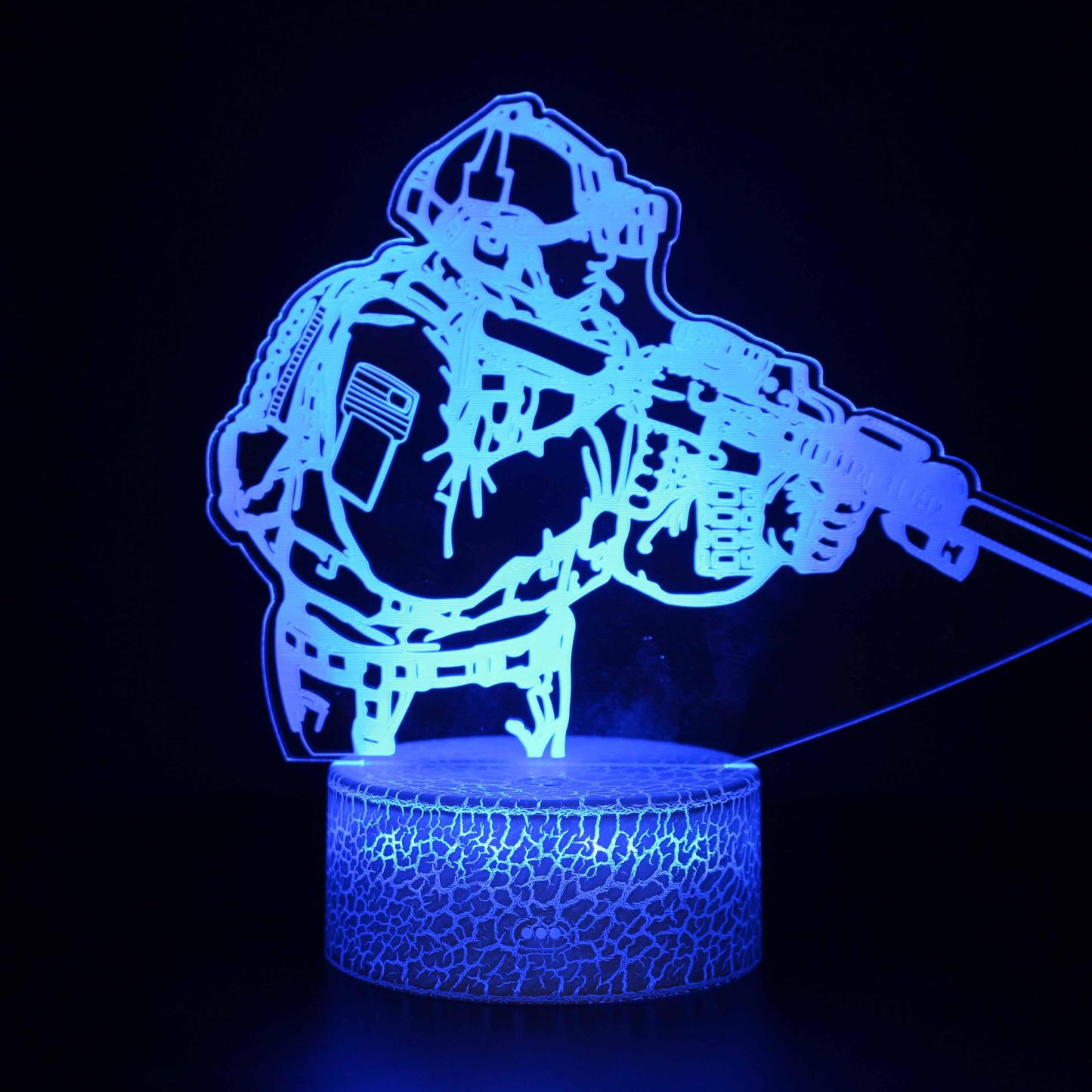 Tactical Soldier LED Lamp-3D Optical Lamp