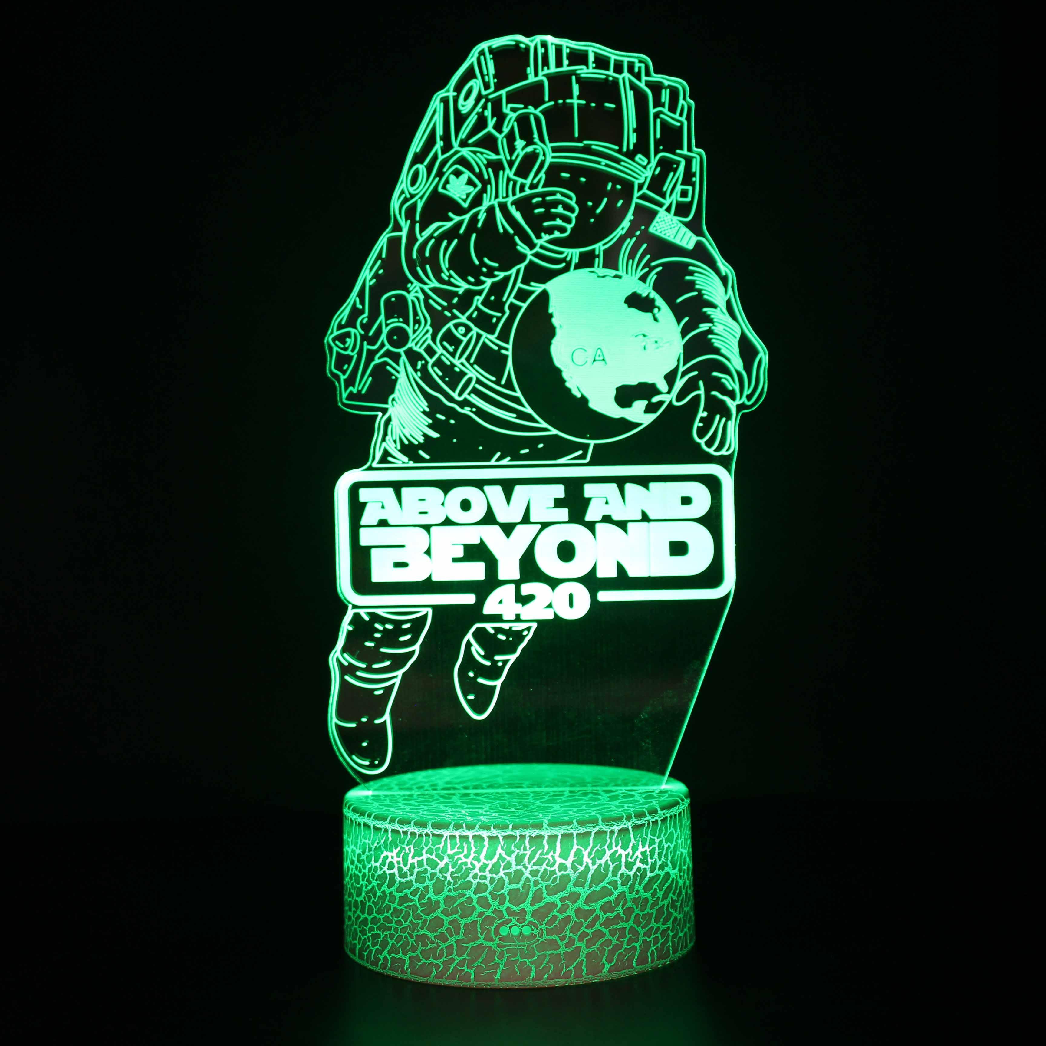 Astronaut 3D Optical Lamp Color-Changing LED Night Light-3D Optical Lamp