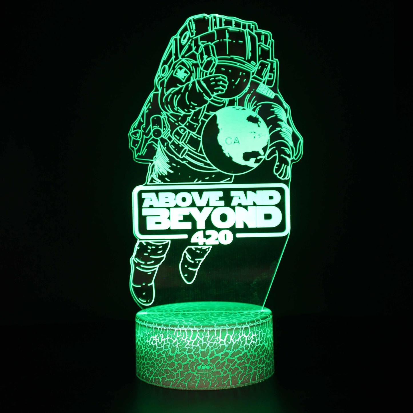 Astronaut 3D Optical Lamp Color-Changing LED Night Light-3D Optical Lamp