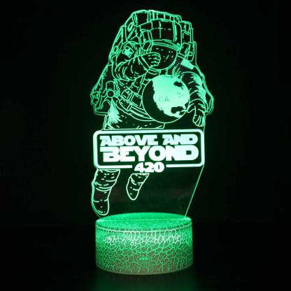 Astronaut 3D Optical Lamp Color-Changing LED Night Light-3D Optical Lamp