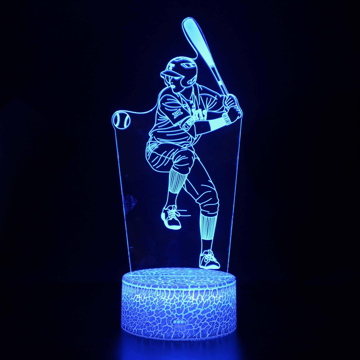 Baseball Swing LED Lamp-3D Optical Lamp