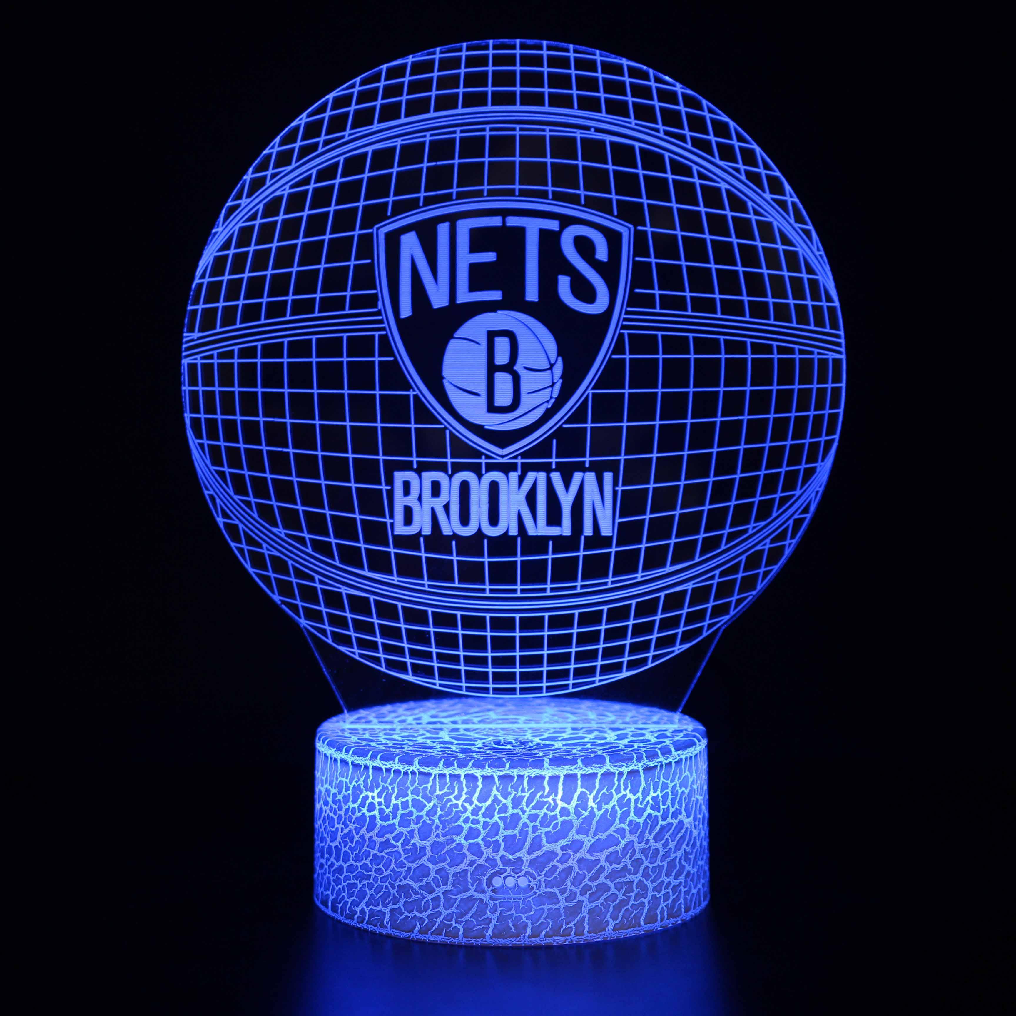 Brooklyn Nets Optical Lamp-3D Optical Lamp
