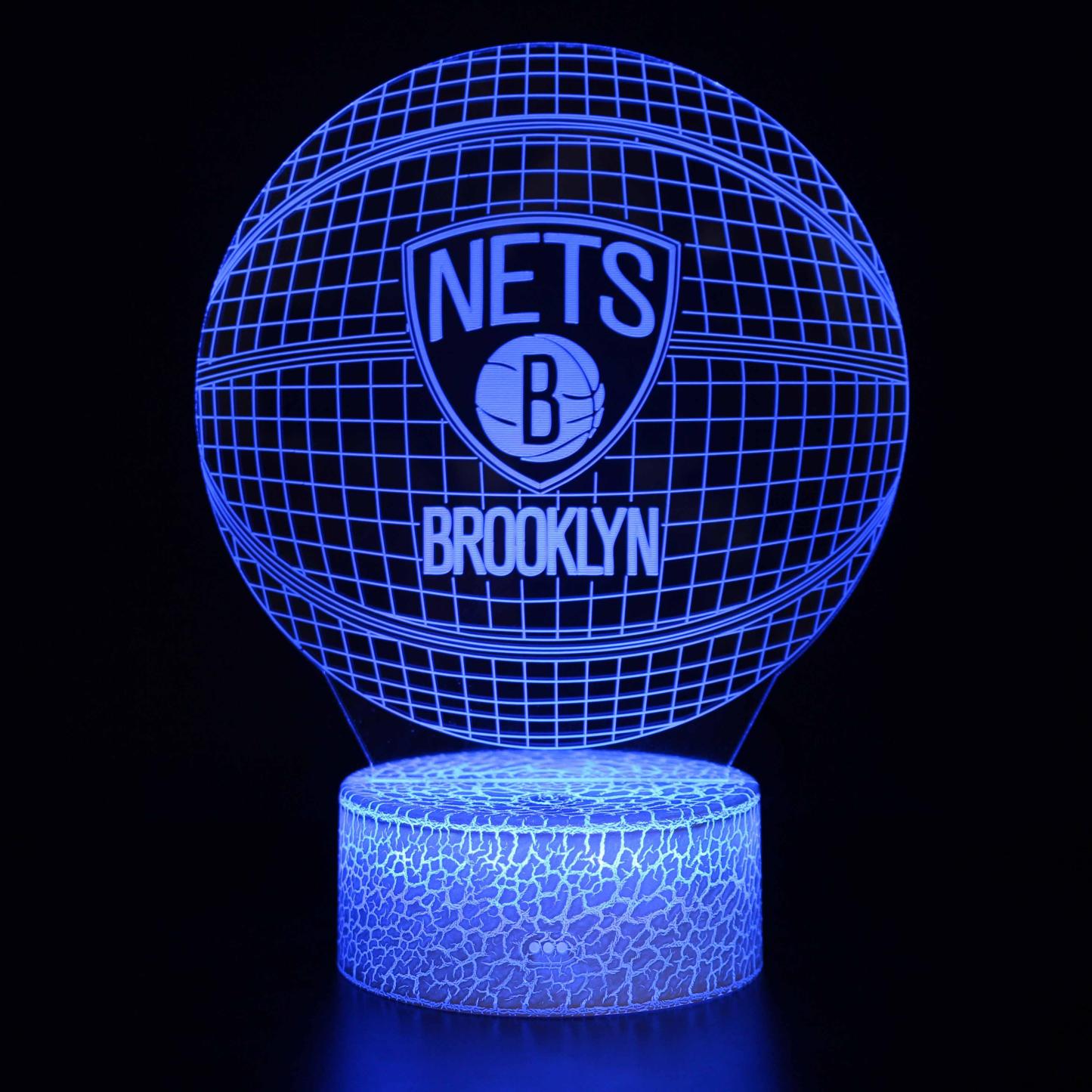 Brooklyn Nets Optical Lamp-3D Optical Lamp