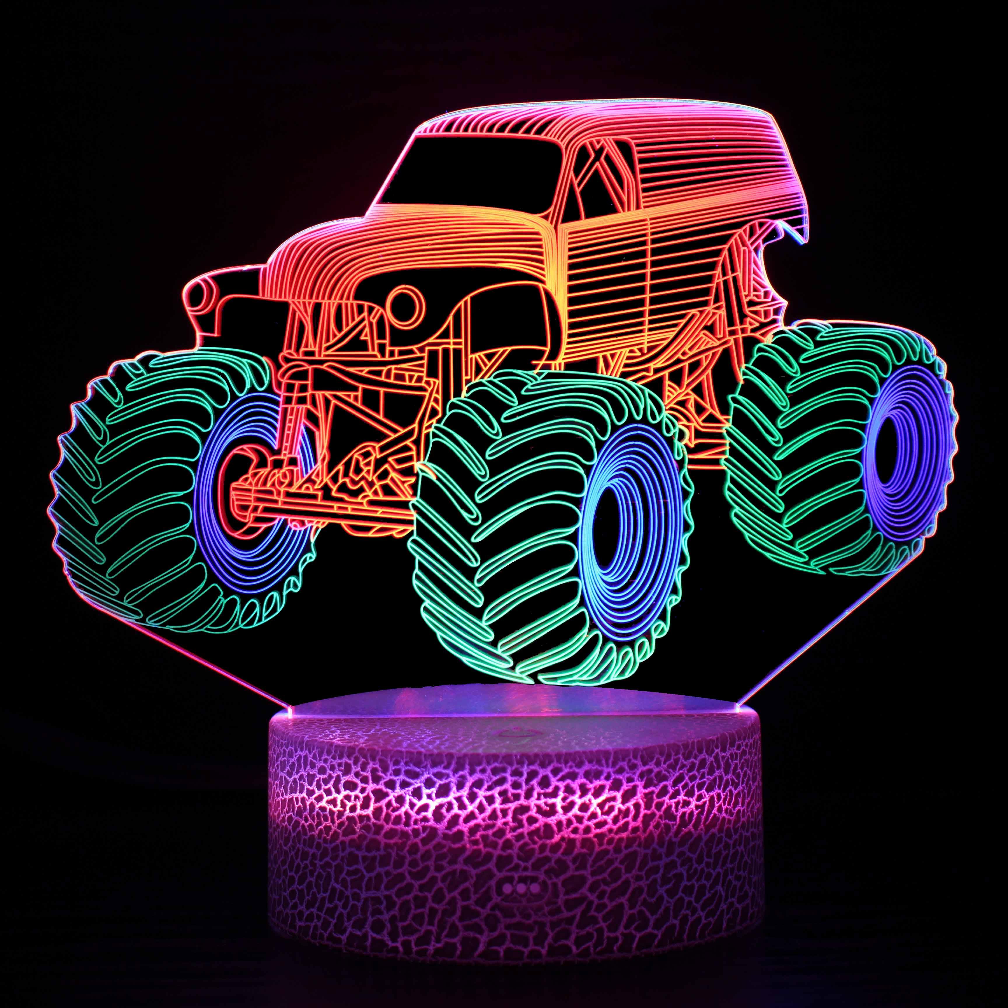 Monster Truck Illusion Lamp-3D Optical Lamp