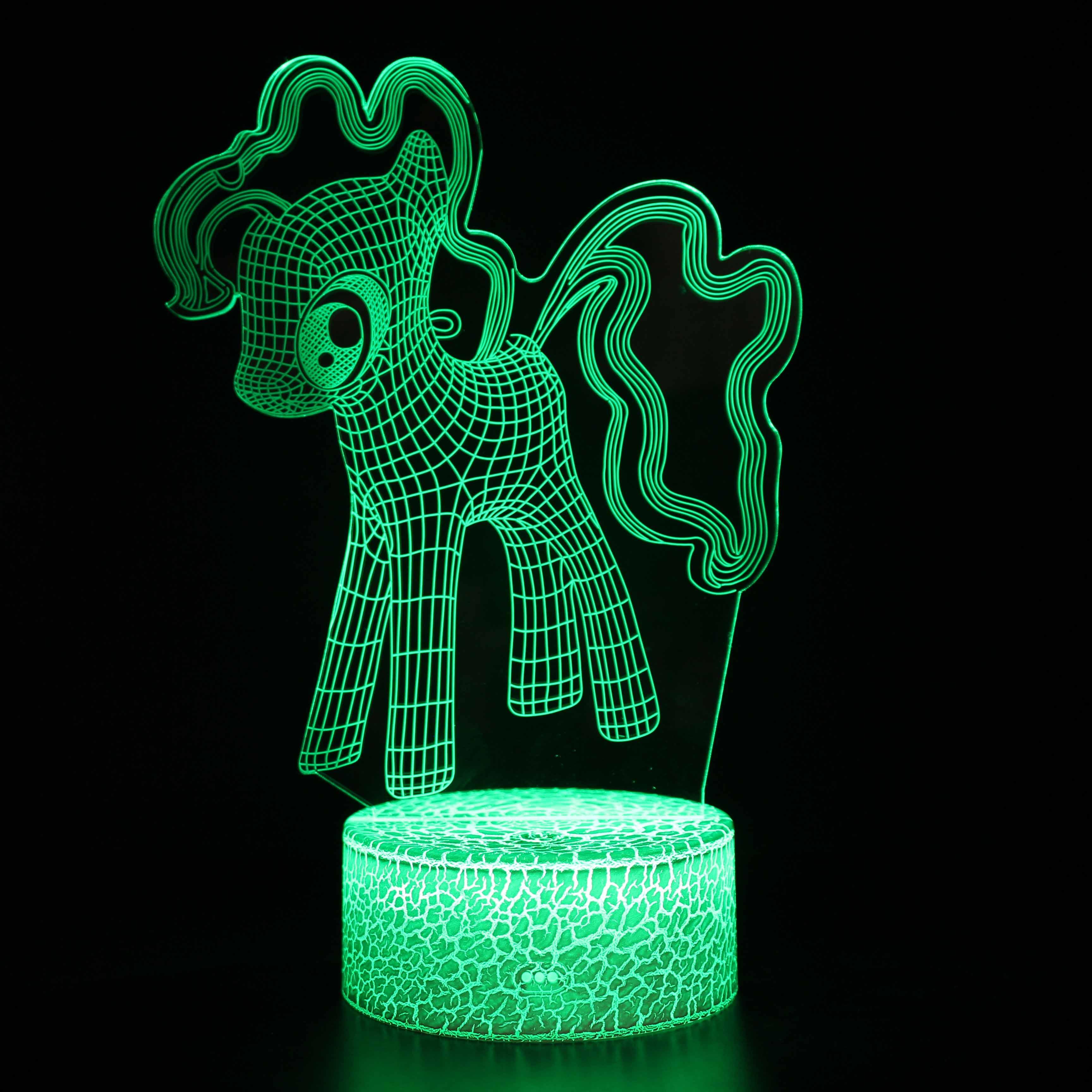 My Little Pony 3D Optical Illusion Lamp - 3D Optical Lamp